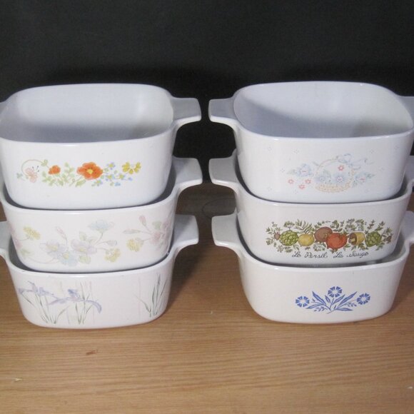six-6-corning-ware-casseroles-1-1-2-qt-a-1-1-2-b-vintage-made-in